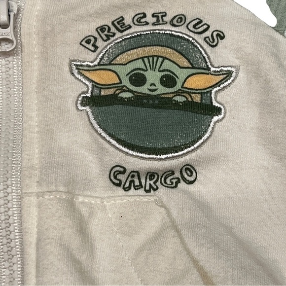 Star Wars Mandalorian The Child Zip Up Hoodie, Size 3M - Picture 6 of 10